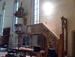 Vorzustand der Kanzel in der Oberkirche zu Arnstadt
