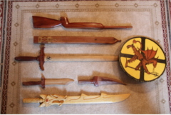 Andreas Rentsch 2010-2013: Verschiedene Dekorationwaffen aus Holz