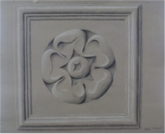 Blumenrosette, Kohlestift