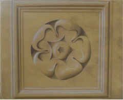 Blumenrosette, farbig
