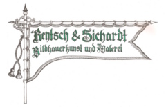 Andreas Rentsch 2015: Firmenlogo der Rentsch & Sichardt Bildhauerkunst und Malerei GbR, zweite Fassung
