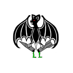 Andreas Rentsch 2004: Fledermauswappen, digitalisierte und nachbearbeitete Fledermaus