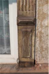 Vorzustand Fenstergewände mit Diamantquader