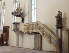 Kanzel der Oberkirche zu Arnstadt nach Abschluß der Arbeiten